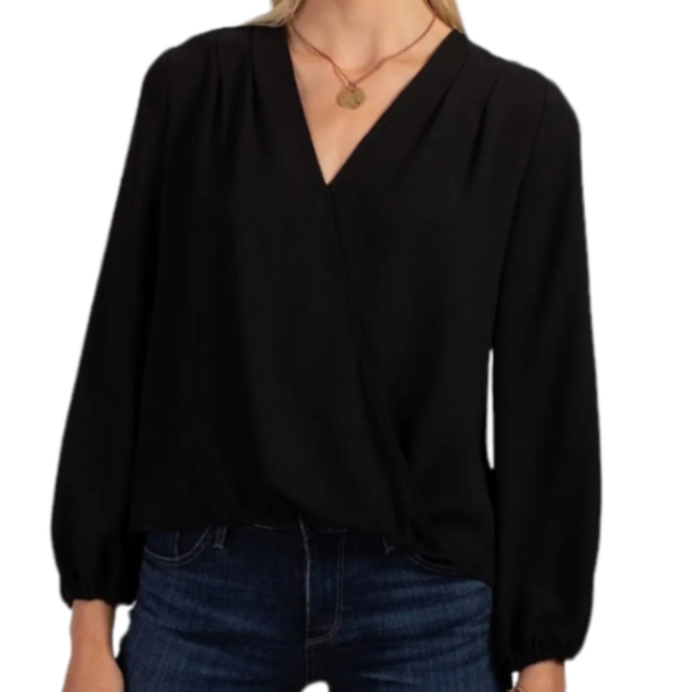 Trina Turk Giana Satin Blouse Size XS